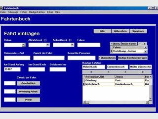 bersichtliches, leicht zu bedienendes Fahrtenbuch mit vielen Zusatzfunktionen.