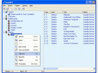 DataMPX ist ein Tool, um Ihre MP3-Sammlung zu katalogisieren.