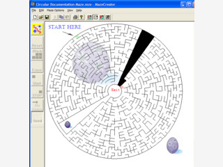 Mit dem MazeCreator knnen Sie Labyrinthe in beliebiger Gre erstellen.