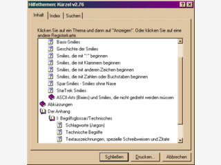 Abkrzungen, Smileys, Jargon, technisches etc. der Online-Welt zum Nachschlagen