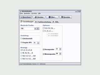 JLSoft Notenkalkulator ist ein Programm fr Lehrer.