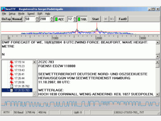 Eine Software zum Empfang von Wetterberichten und Navigationwarnungen.