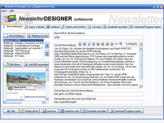 Software zur Erstellung von professionellen Newslettern