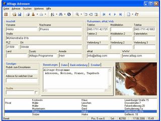 Adressenverwaltung mit Datenaustausch zu Telefonbuch CD-ROMs, Handys usw.