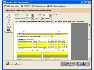 Fgt PDF Dateien Formularfelder hinzu.