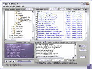 Konvertierung von Audio-Dateien im Windows Explorer Stil.