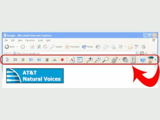 Toolbar die Ihnen Texte einer Webseite vorliest oder als MP3 speichert.