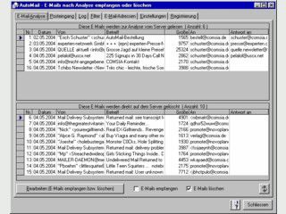 Automatische Pr�fung von eMails auf unerw�nschte Nachrichten