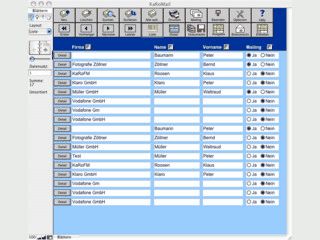 Adressdatenbank mit Korrespondenz und Mailingfunktion