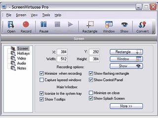 Aufnahme der Bildschirmaktivitten und Speicherung als Video.
