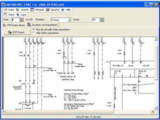 In PDF Dateien enthaltene Bitmaps als DXF Datei abspeichern.