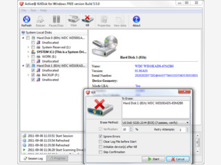 Software zum sicheren Lschen von Daten auf Festplatten und Disks